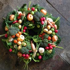 Vegetable wreath tribute