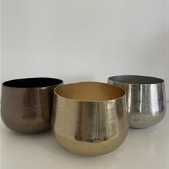 Rustic Metallic Planter