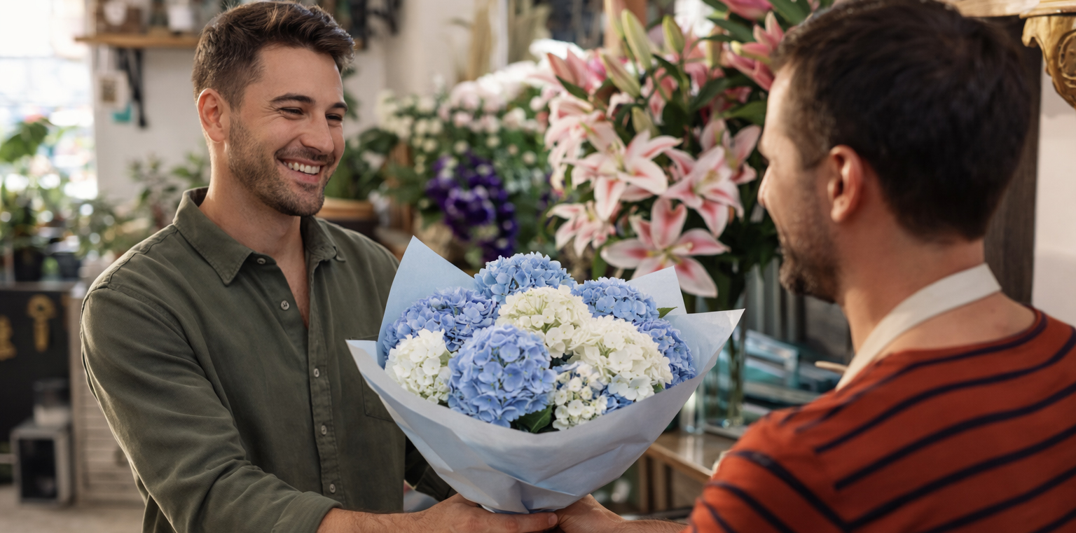 Click and collect flower service